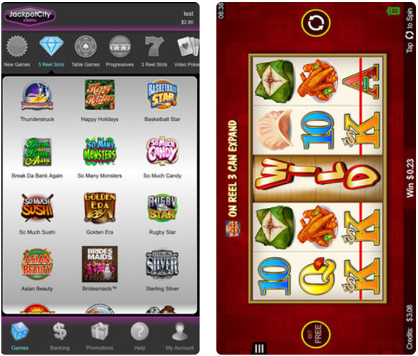 Jackpot city casino app