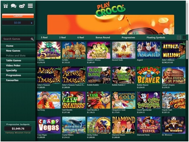 Play Croco Casino- Games to play with your mobile