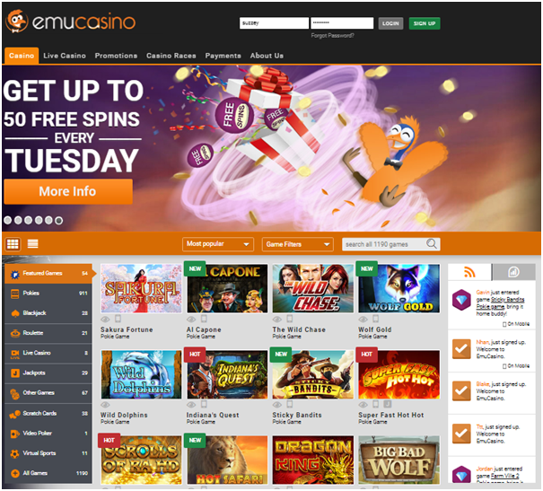 Emu online casino