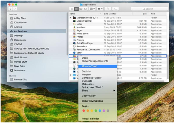Unwanted apps in Mac